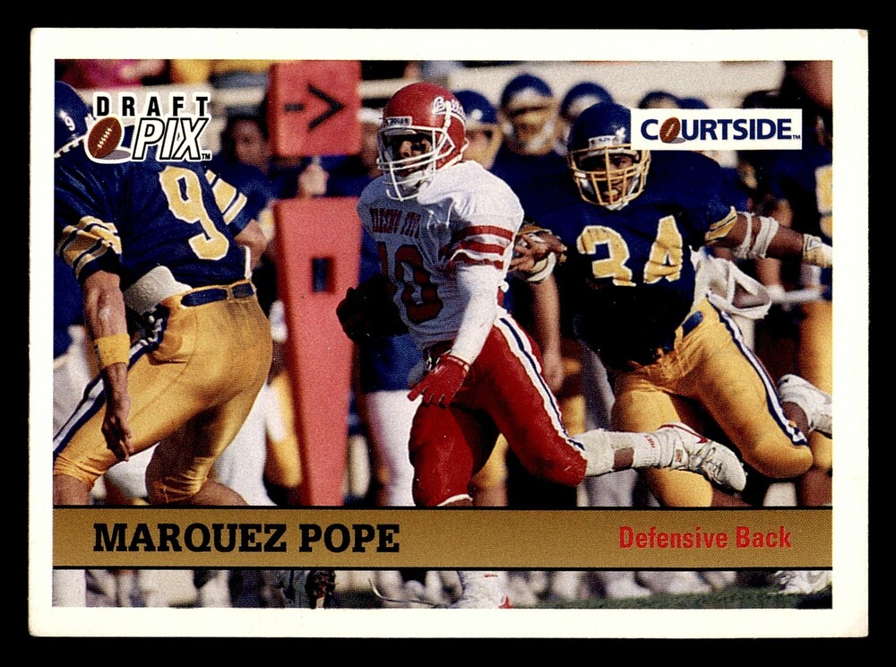 1992 Courtside Draft Pix #111 Marquez Pope Football Card